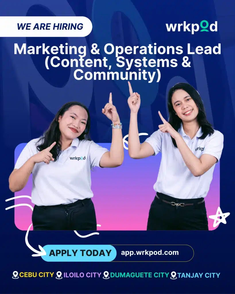 Marketing & Operations Lead (Content, Systems & Community) - WrkPod